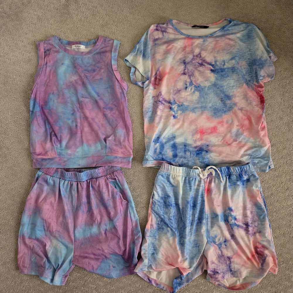 Bundle - 2 Tie Dye Sets For Girls